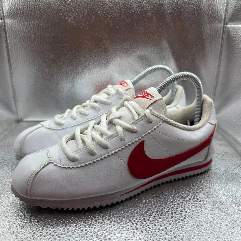 Size 6Y Nike Cortez Basic SL‎ Low Kids White Lace-Up Casual Shoes 749482-103